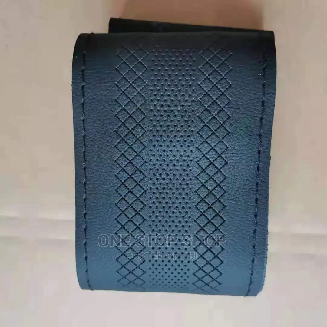 Black Stitching Steering Leather Covers(Gret,Baije,Brown)