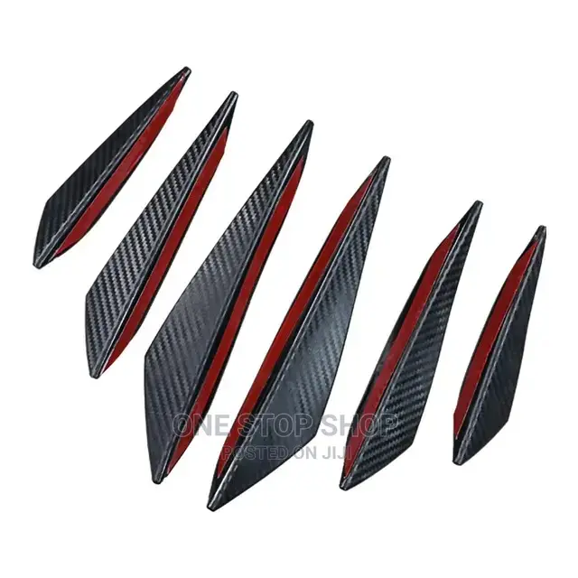 6pcs Car Bumper Side Fin Splitters 6pcs