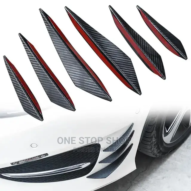 6pcs Car Bumper Side Fin Splitters 6pcs