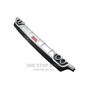 Universal Car Rear Bumper Diffuser With Exhaust Tips Abs