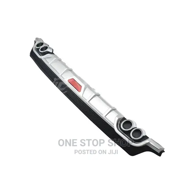 Universal Car Rear Bumper Diffuser With Exhaust Tips Abs