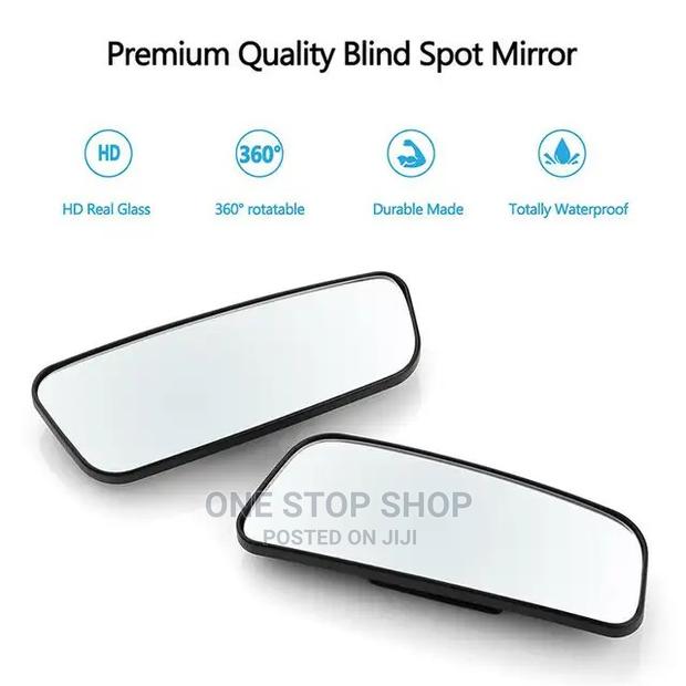 2pcs Type R Side Mirror Clip on Wide Blind Spot Mirror - thumbnail 2