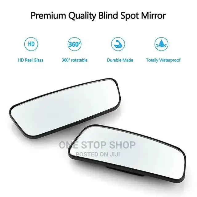 2pcs Type R Side Mirror Clip on Wide Blind Spot Mirror
