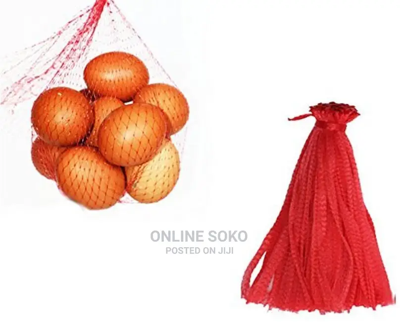 Multipurpose Fruit Vegetable Mesh Net Bags - 100 Pcs