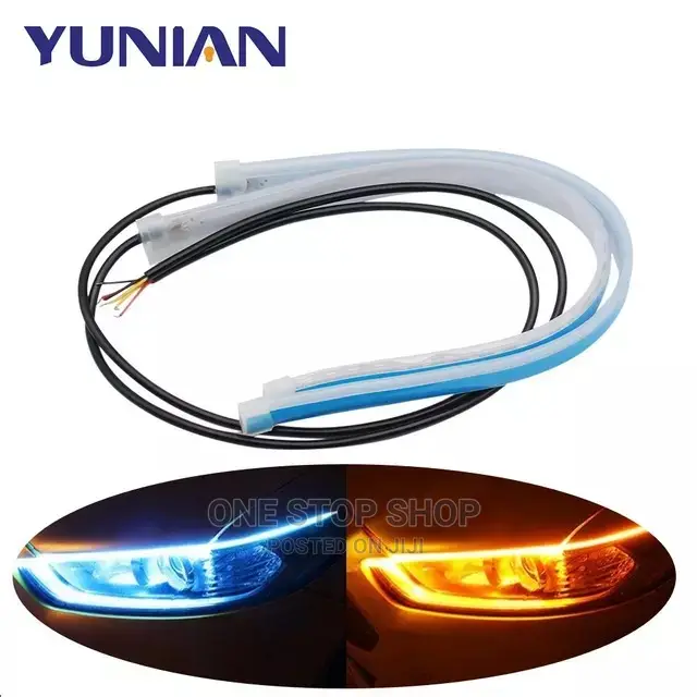 2pcs Led Headlight Drl Light Strips