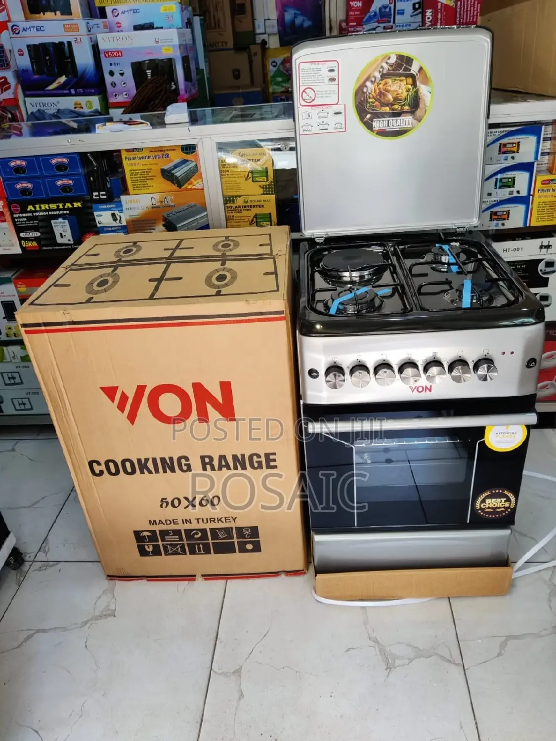 *Von Standing Cooker 3G+1E. Electric Oven 