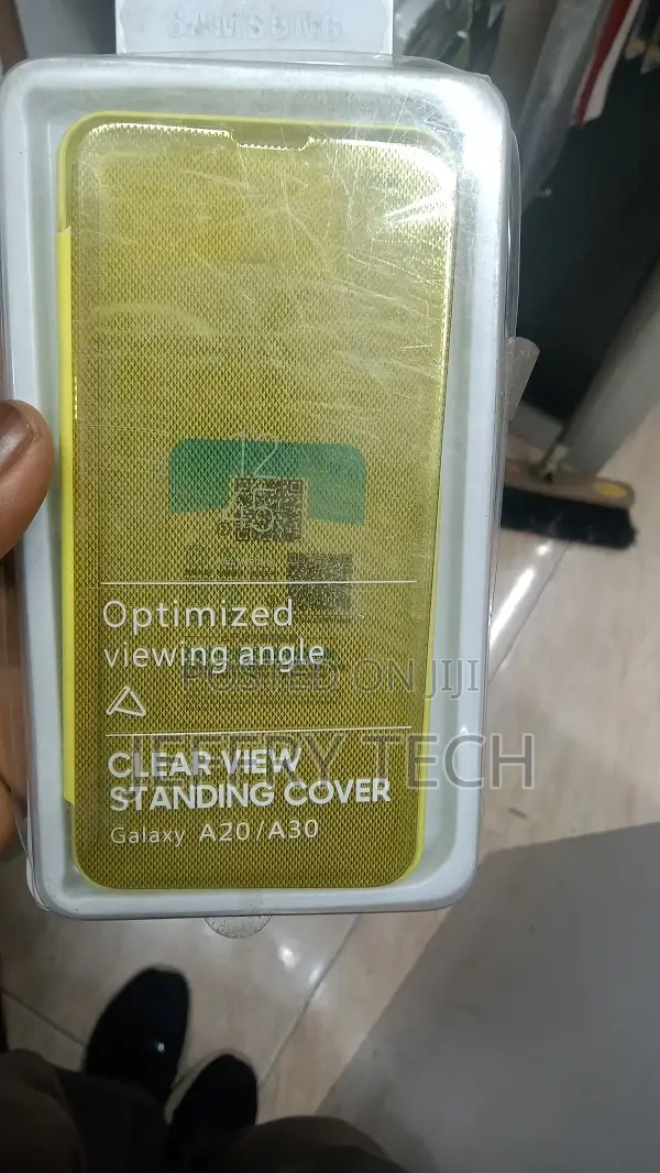 Flip Case Samsung A20 A30 Clear View Standing Coverori