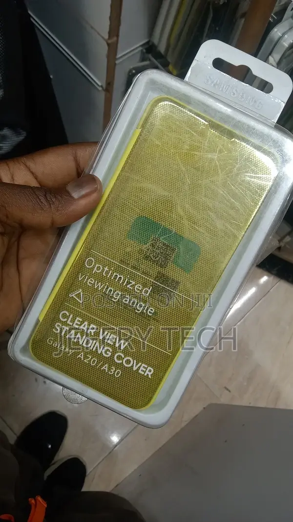 Flip Case Samsung A20 A30 Clear View Standing Coverori