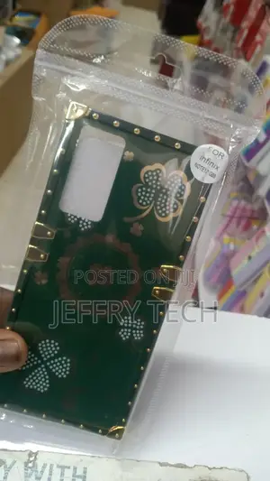 Infinix Note 12 Cover - Black - Luxury Square Soft TPU Prote