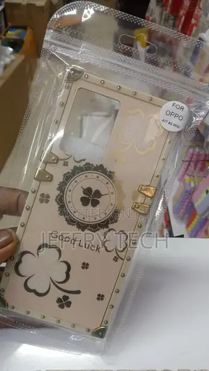 Oppo A77 Cover Luxury Square Soft TPU Protective Case With P