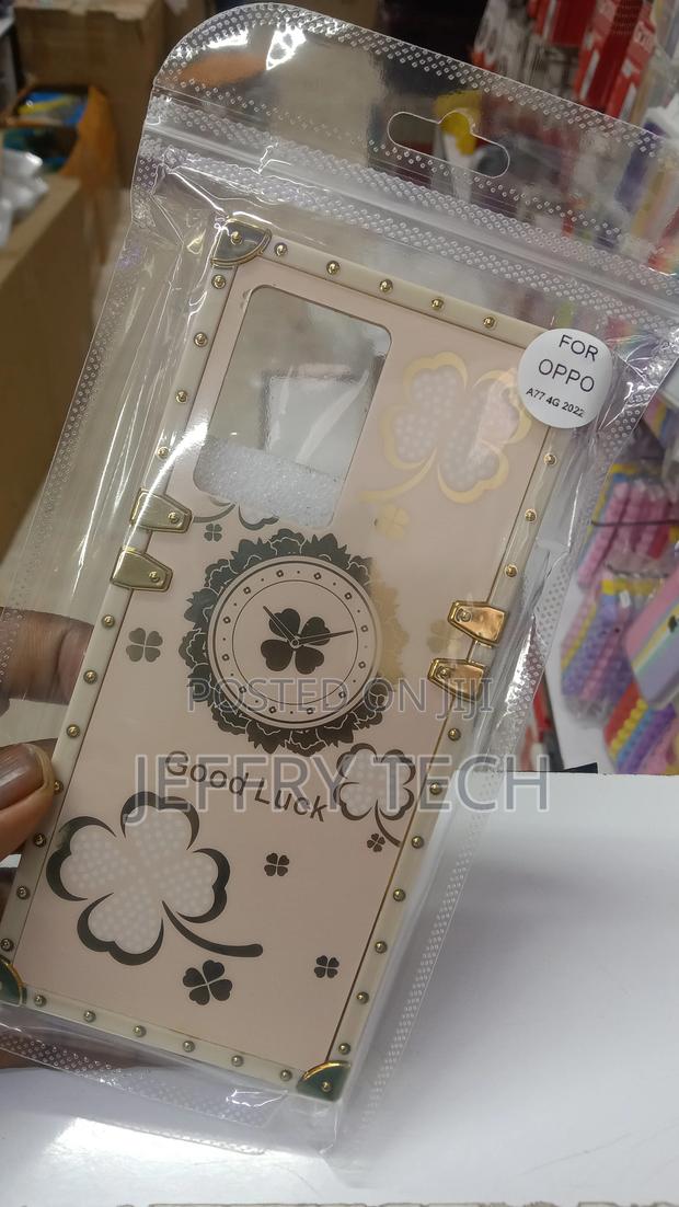 Oppo A77 Cover Luxury Square Soft TPU Protective Case With P - thumbnail 2