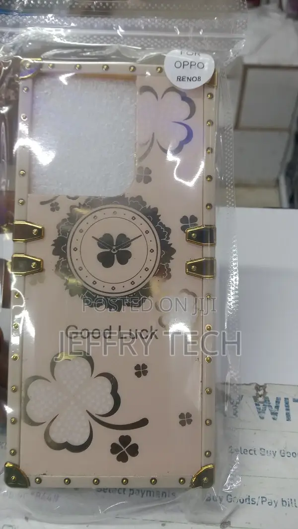 Oppo Reno 8 Cover Luxury Square Soft TPU Protective Case Wit