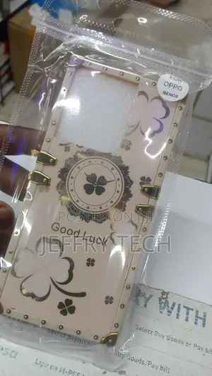Oppo Reno 8 Cover Luxury Square Soft TPU Protective Case Wit