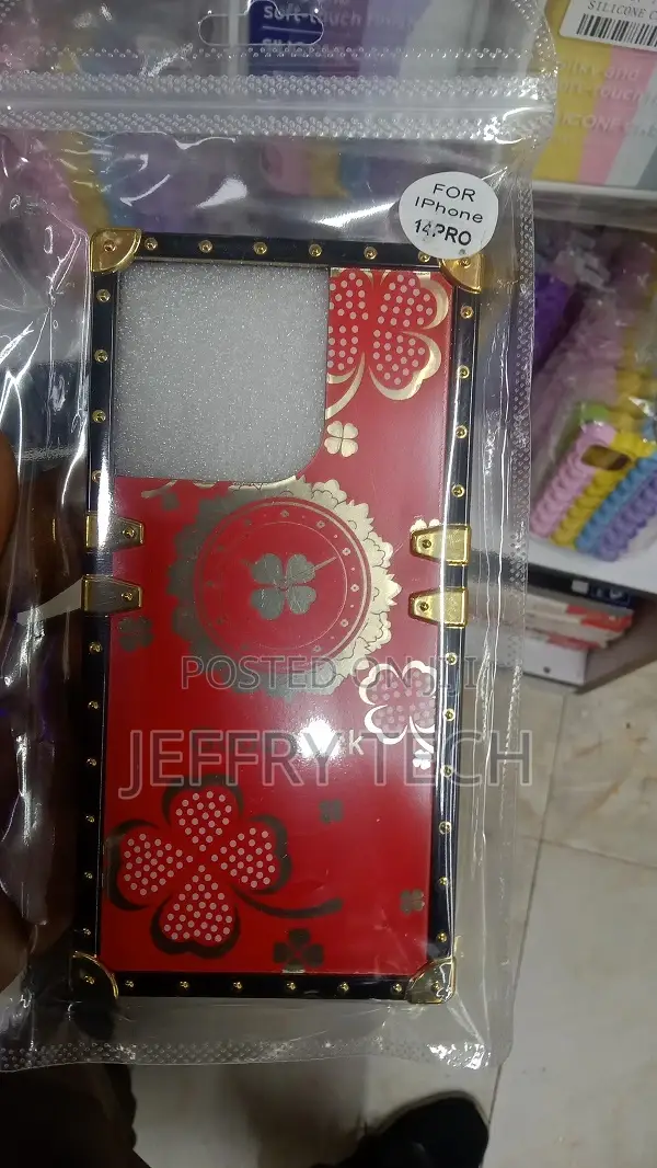For Apple iPhone 14 Pro Passion Square Hearts Diamon