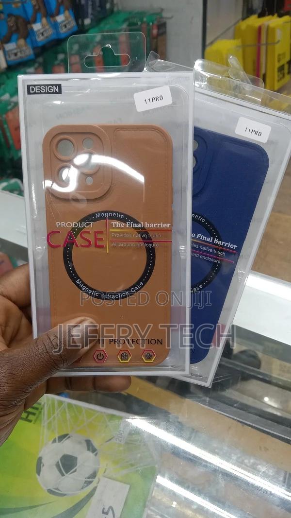 Magsafe Hybrid Leather Magnetic Case for iPhone 11 Pro - thumbnail 3