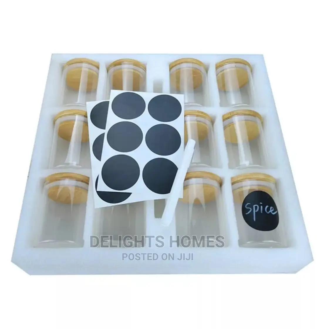 Glass Spice Jar Set*