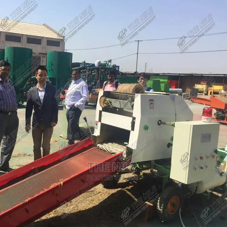 Grass Hay Round Baler Straw Baler Machine