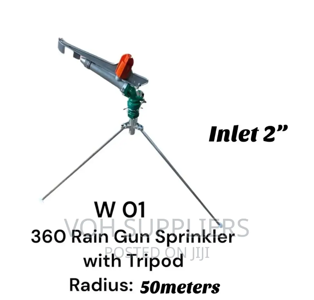 High Pressured 360°Rain Gun Sprinkler With Stand