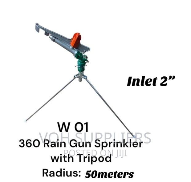 High Pressured 360°Rain Gun Sprinkler With Stand
