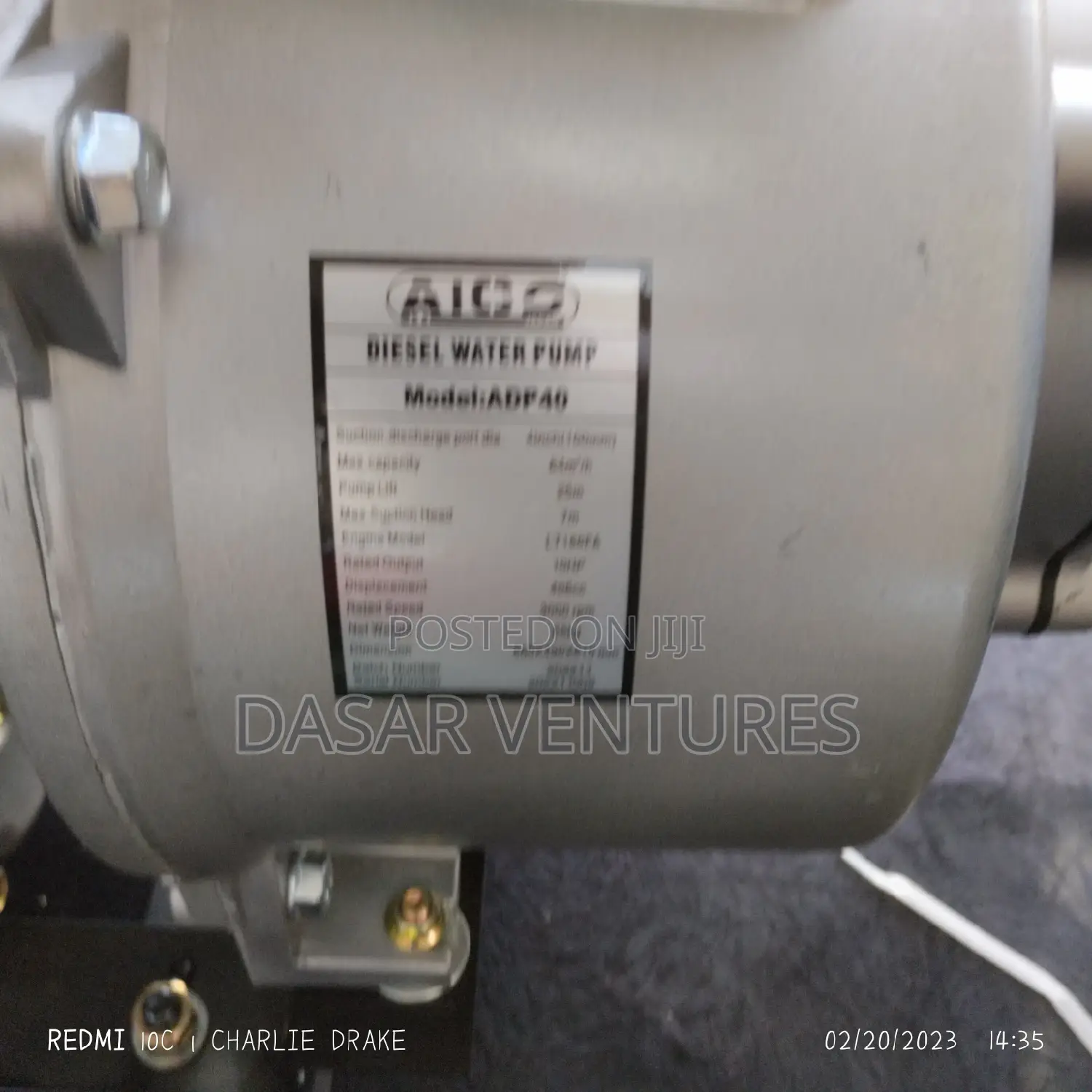 Aico Diesel Water Pump