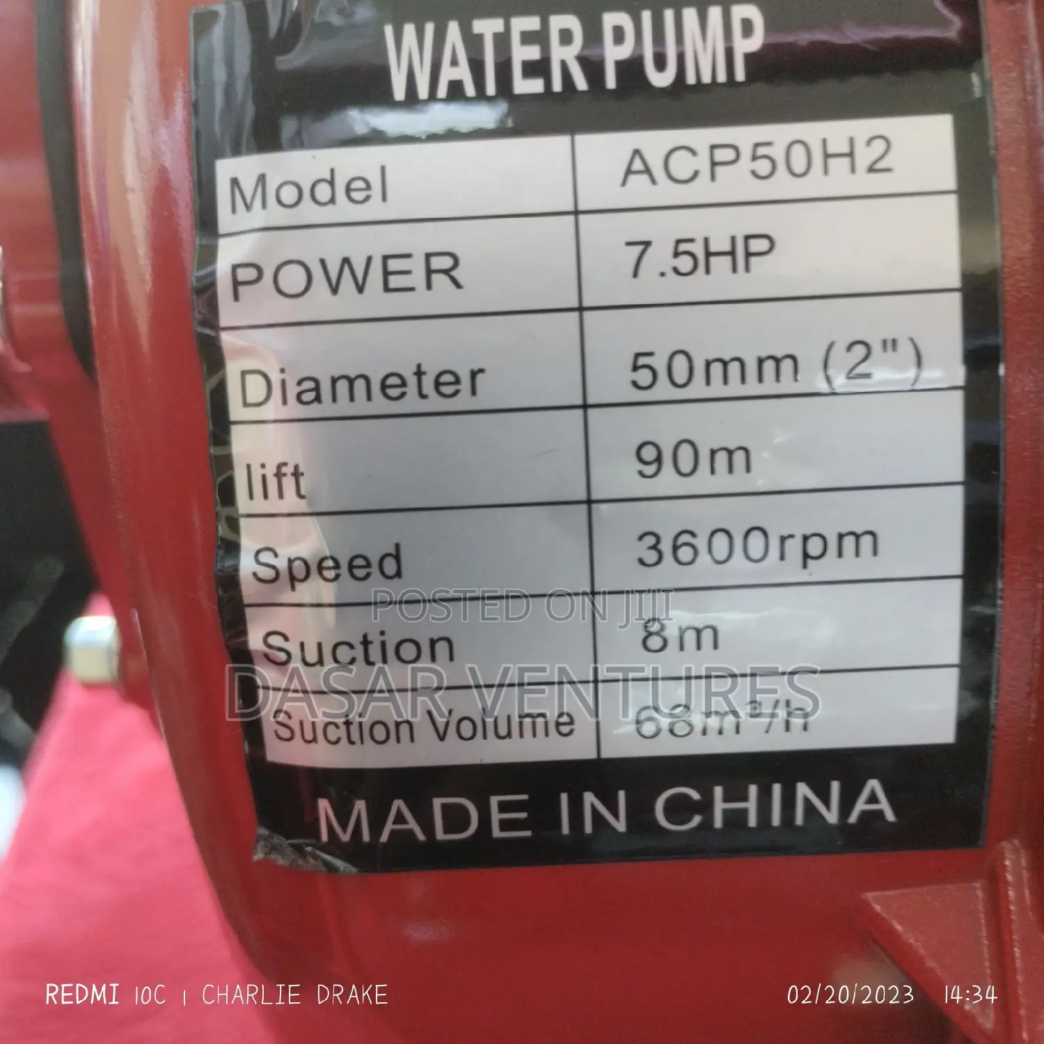 High Pressure Pump 2"