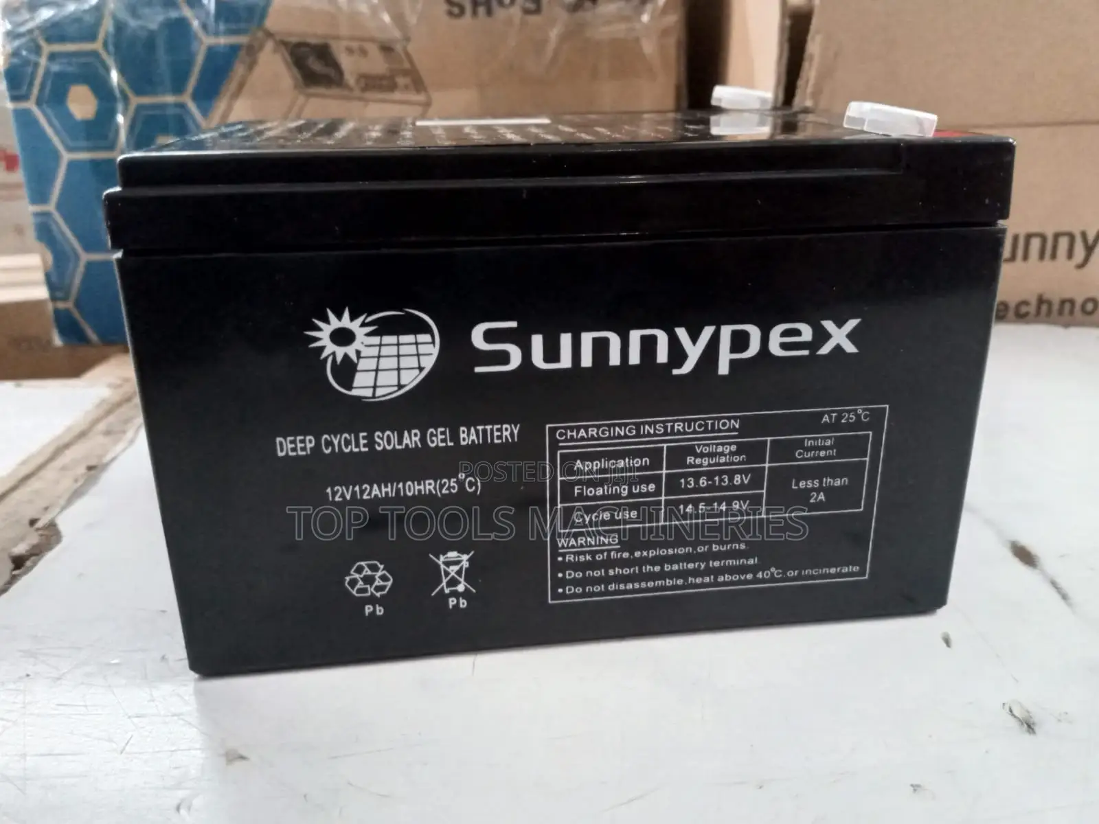 Sunnypex 12v 12 AH Solar Battery