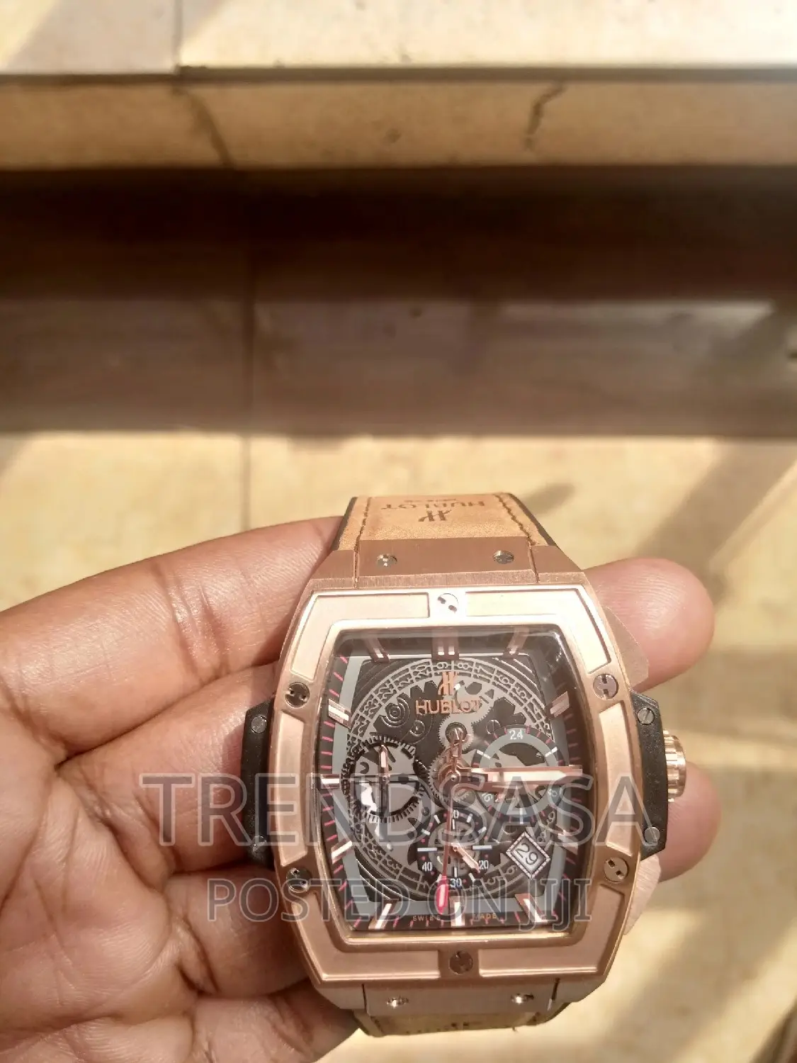Hublot Spirit of Big Bang King Gold Brown Leather Straps