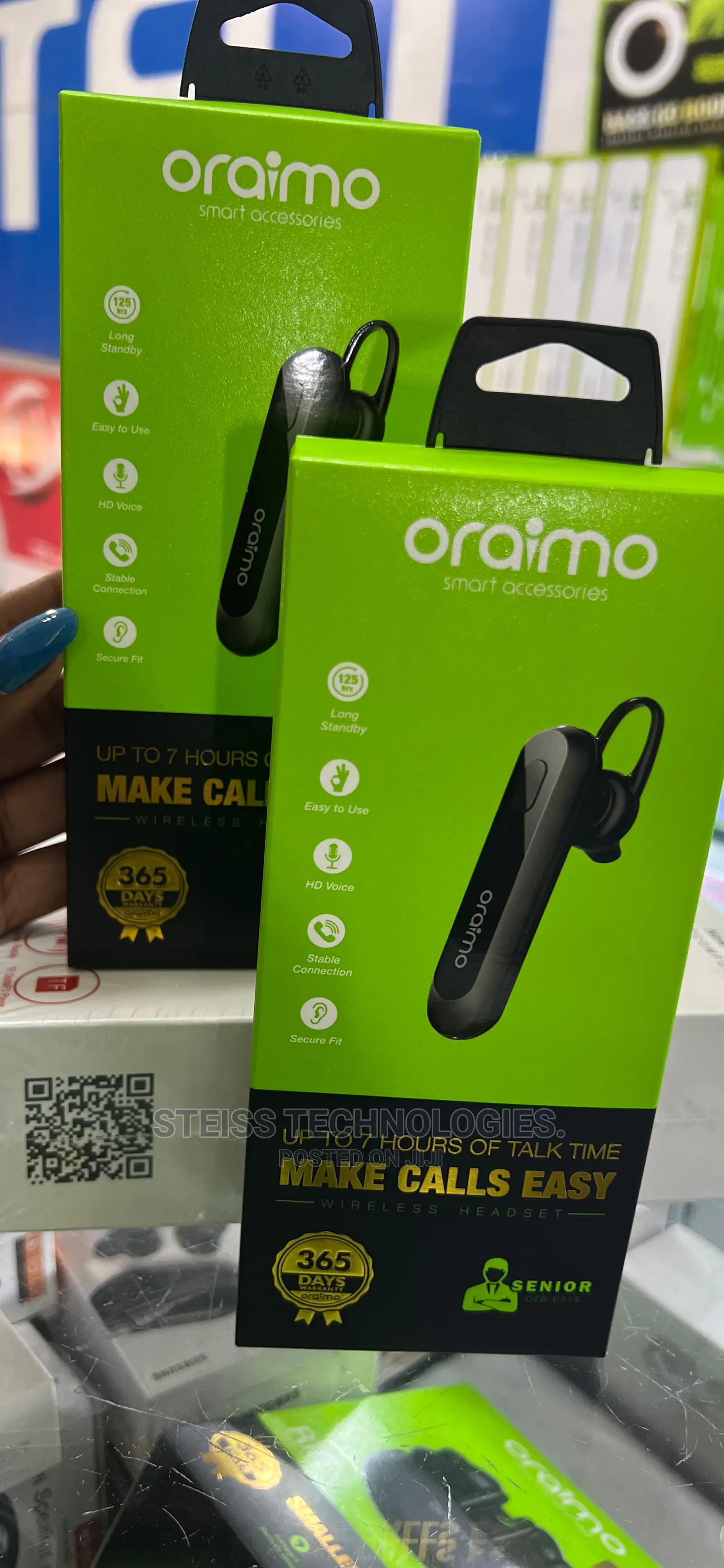 Oraimo Single Wireless Earphone.