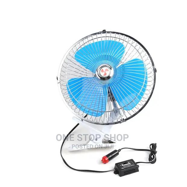 Oscillating Clip Car Fan 12v Mini Car Cooling Fan