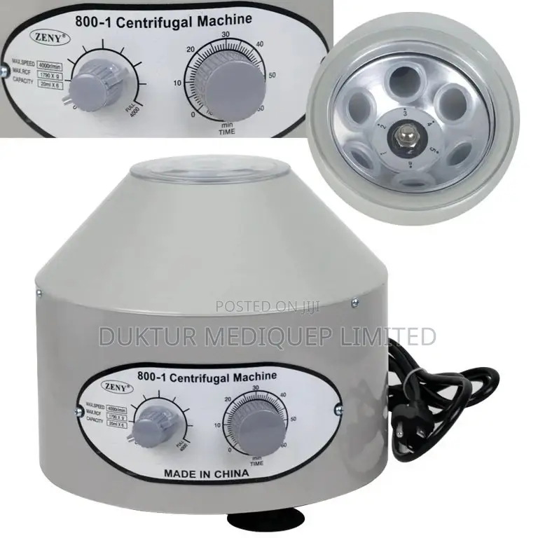 Electric Lab Centrifuge Machine Model 800d 6 Tubes