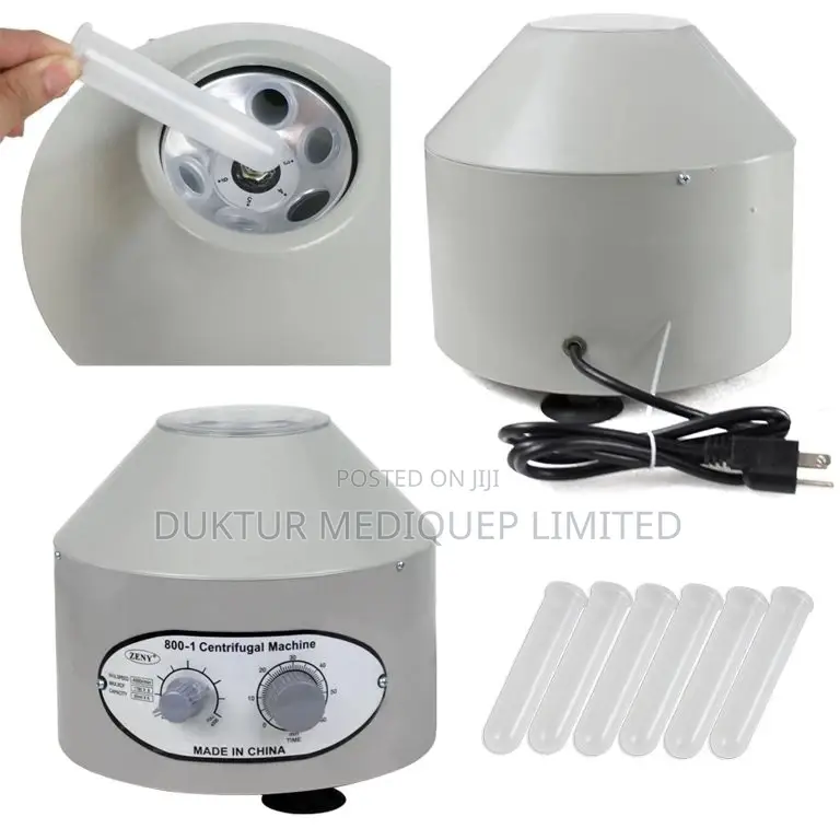 Electric Lab Centrifuge Machine Model 800d 6 Tubes