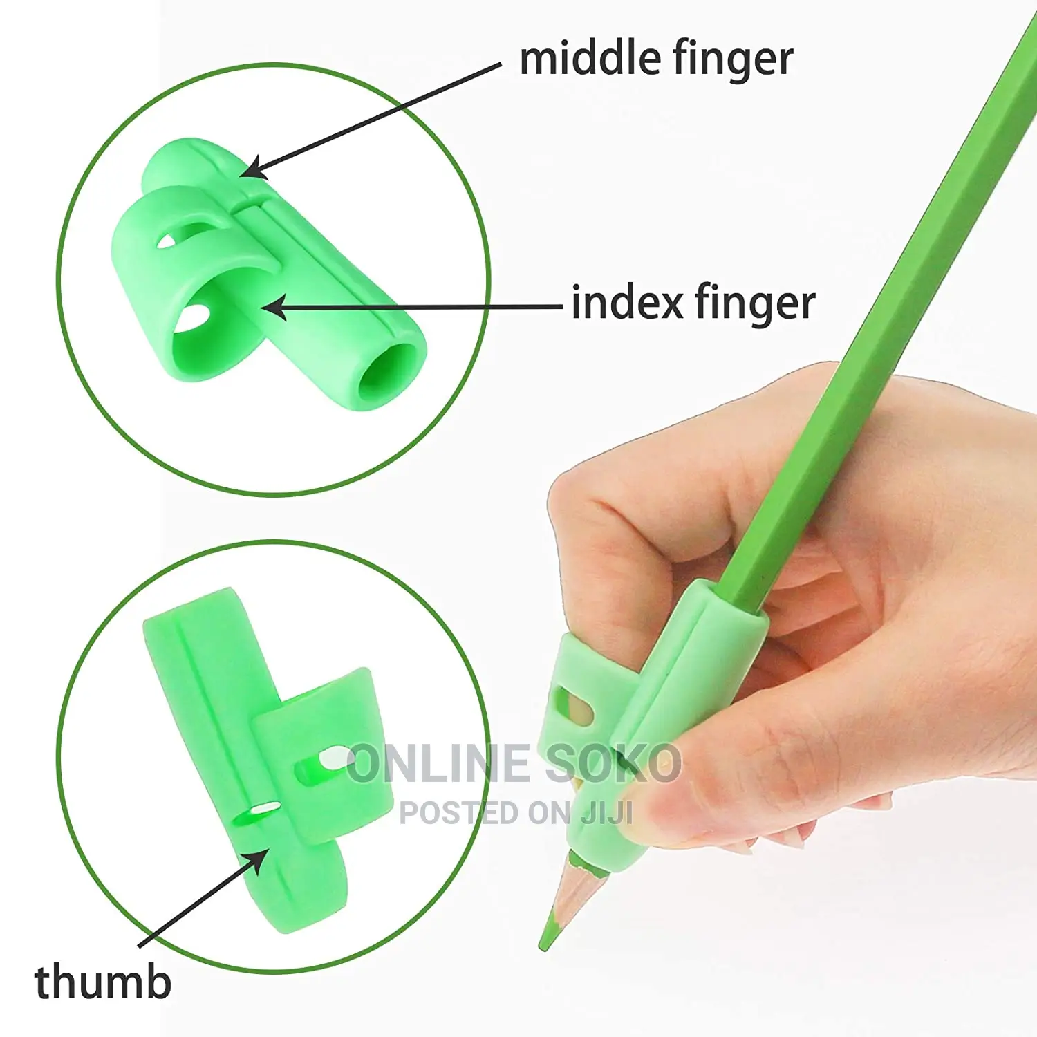 Kids Handwriting Tool Assistant Pencil Grip Set - 3 PCS