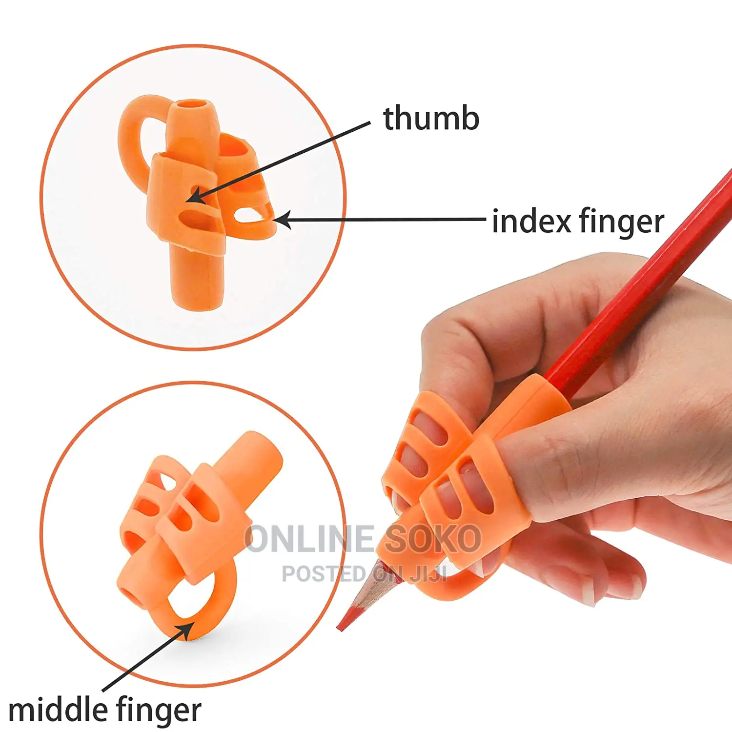 Kids Handwriting Tool Assistant Pencil Grip Set - 3 PCS