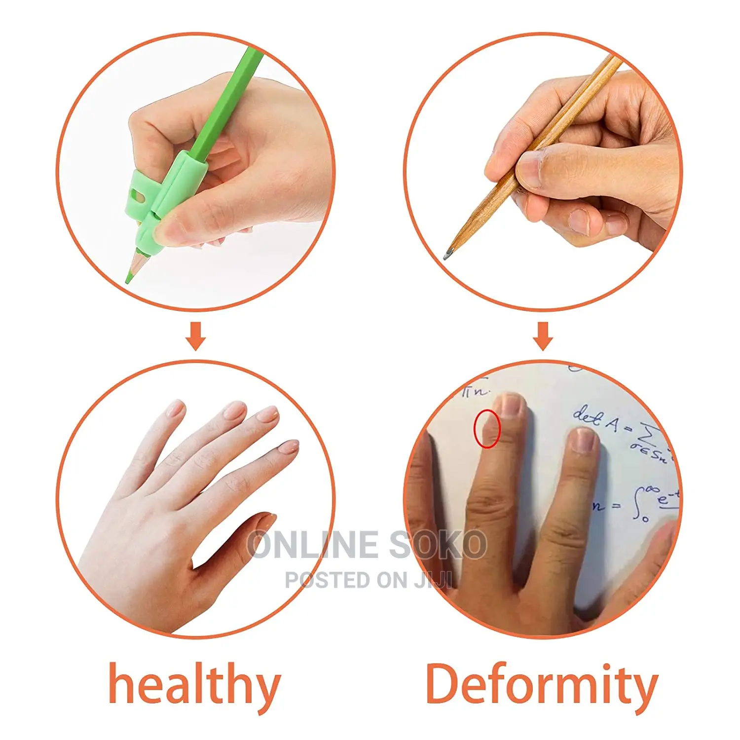 Kids Handwriting Tool Assistant Pencil Grip Set - 3 PCS