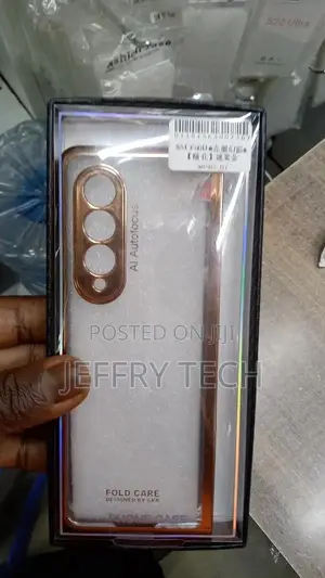 Clear Crystal Transparent Plating Case Galaxy Z Fold 3 5G