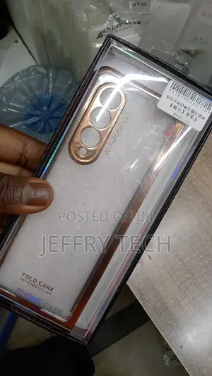 Clear Crystal Transparent Plating Case Galaxy Z Fold 3 5G
