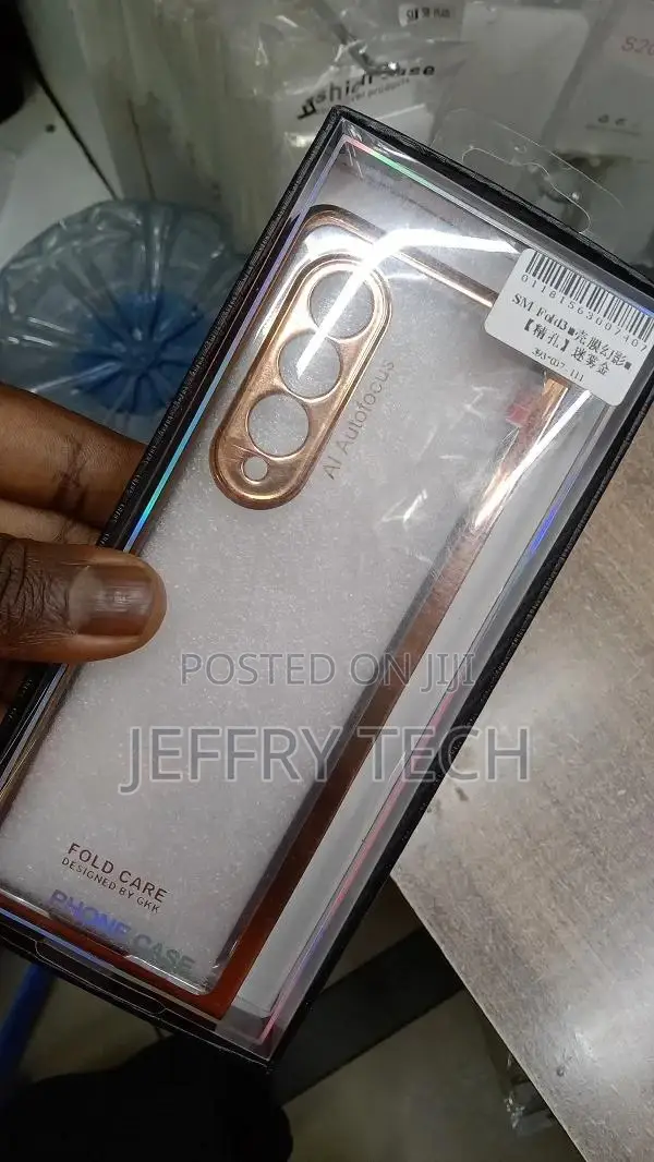 Clear Crystal Transparent Plating Case Galaxy Z Fold 3 5G
