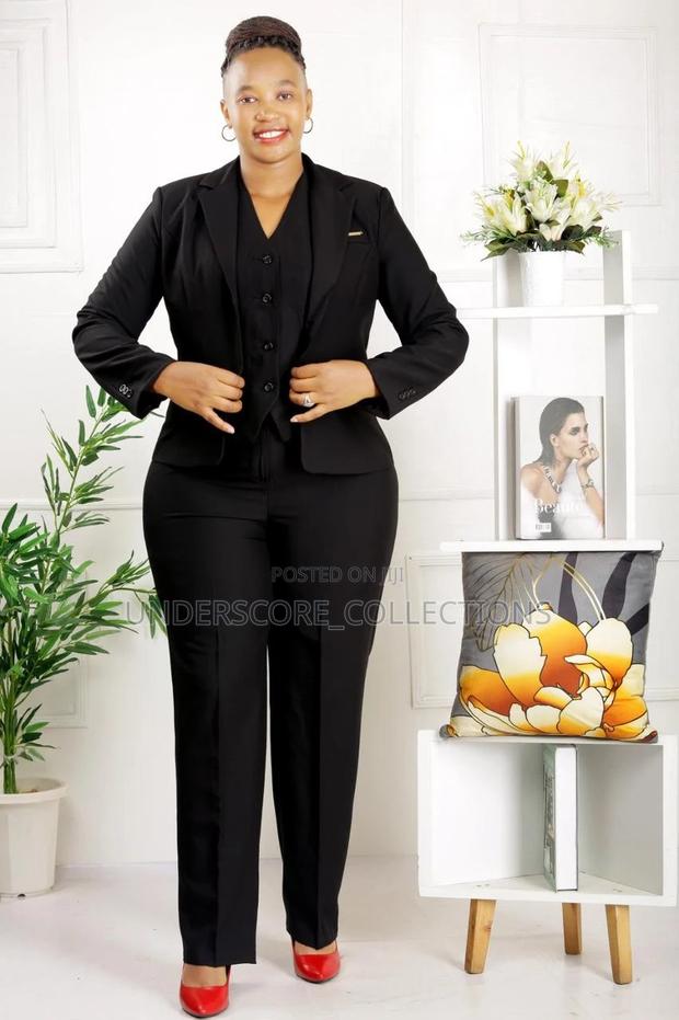Executive Ladies Three Piece Set Trouser Suits - thumbnail 2