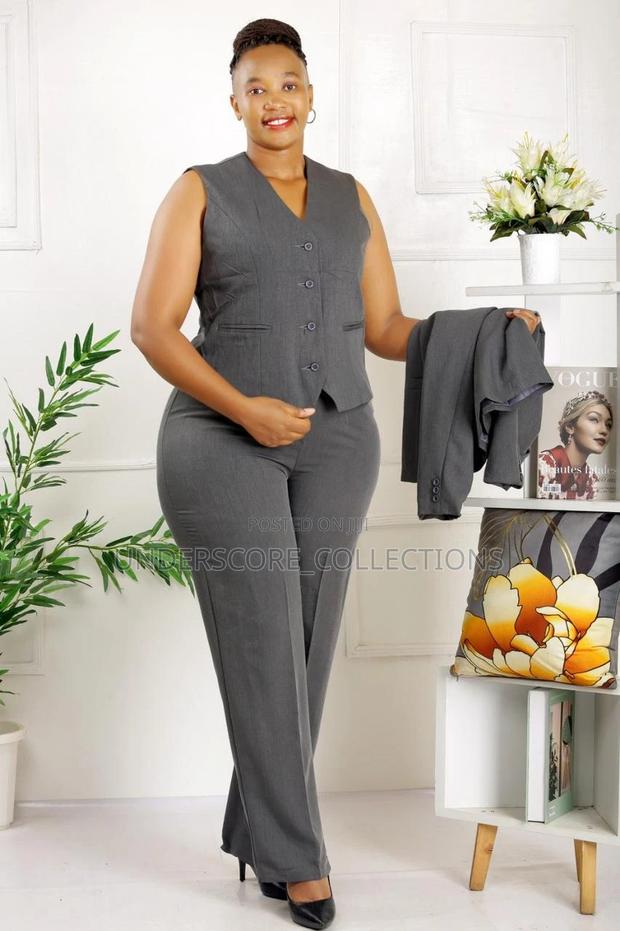 Executive Ladies Three Piece Set Trouser Suits - main view