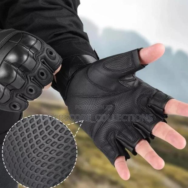 Military/Tactical Fingerless Gloves - main view