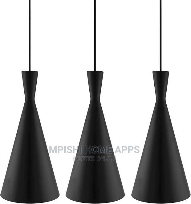 3pcs Linear Cone Shaped Pendant Lights - thumbnail 2