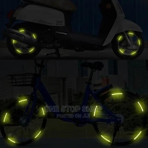 Luminous Reflective Tire Stickers for Cars or Motorbikes