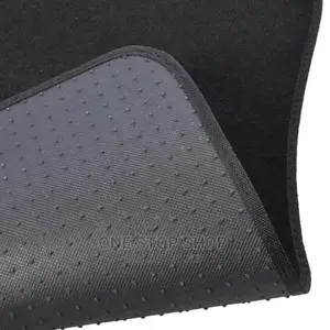 Black Nonslip Woolen 5 Seater Car Mats