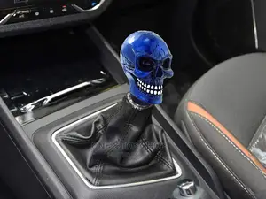 Universal Blue Aluminium Bone Skull Gear Shift Knob