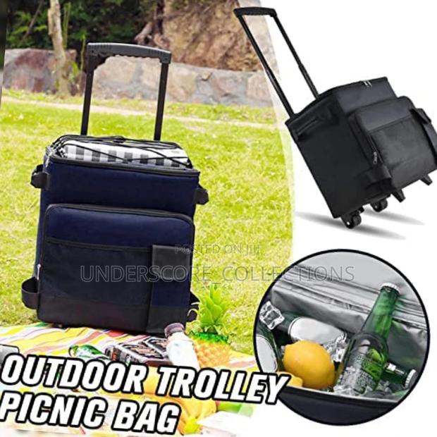 Camping Cooler Bag With Roller Wheels - thumbnail 4