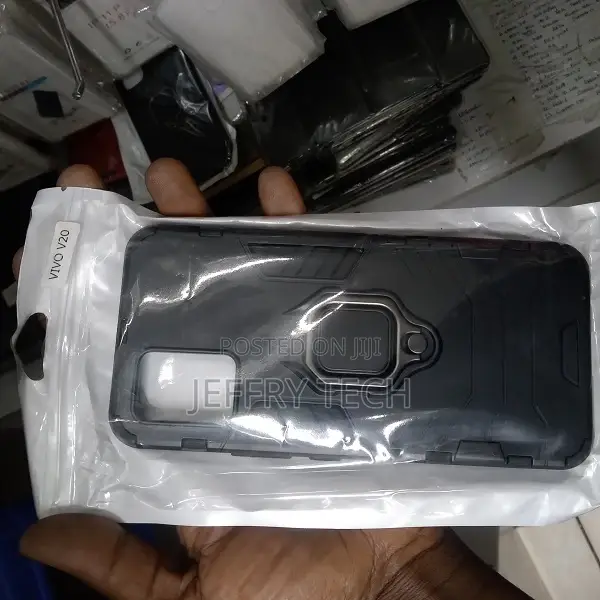 Kickstand Case for Vivo V20 Ring Holder Graphic Design Armor