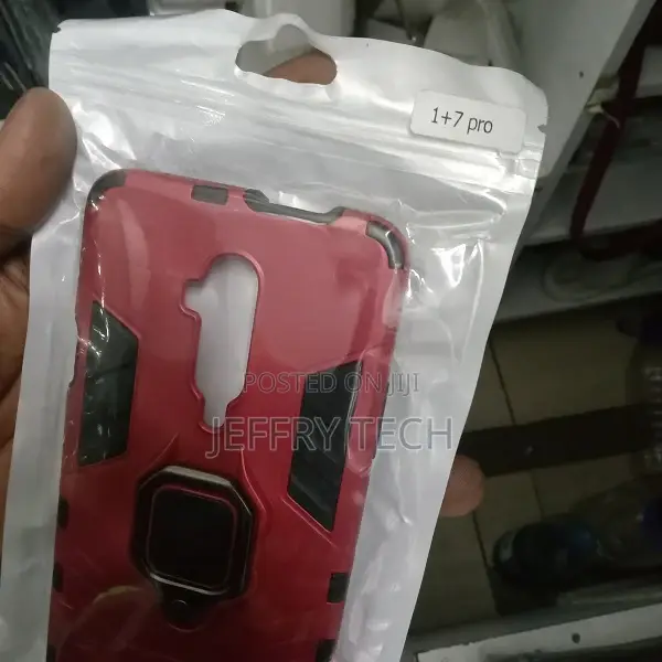 Oneplus 7 Pro Hawk Ring Shock Proof Cover With Inbuilt Kick