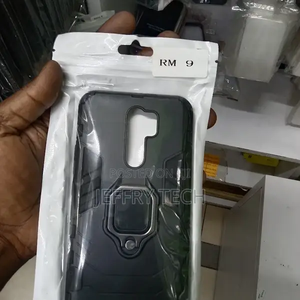 Back Cover for Redmi 9 Metal Ring Case With Luxury