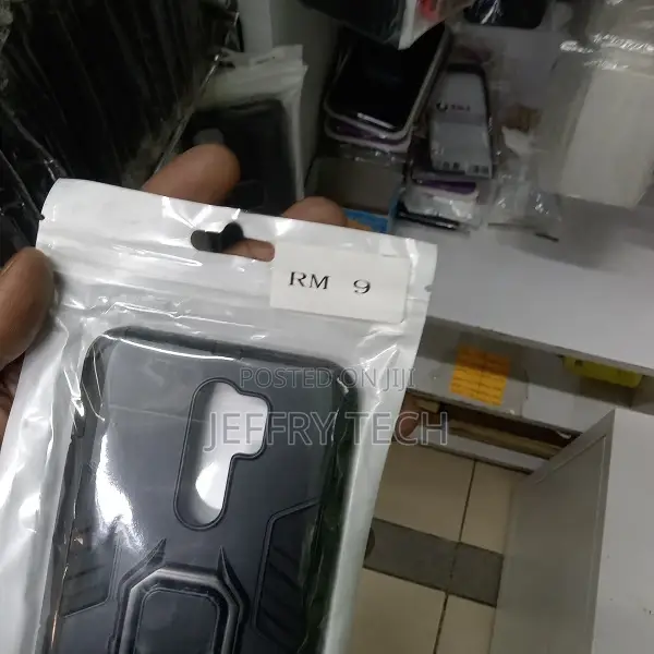 Back Cover for Redmi 9 Metal Ring Case With Luxury