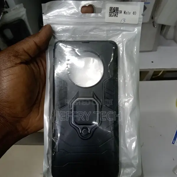 Phone Case for Huawei Mate 40 Silicone PC Metal Ring Holder